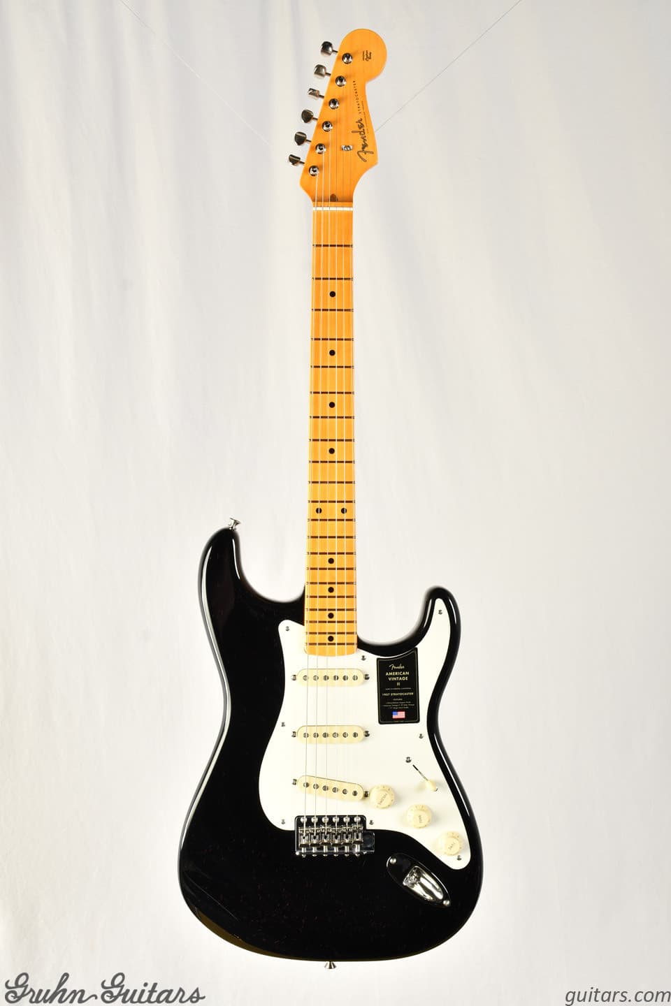 New Fender American Vintage II 1957 Stratocaster Maple Fingerboard - Black 