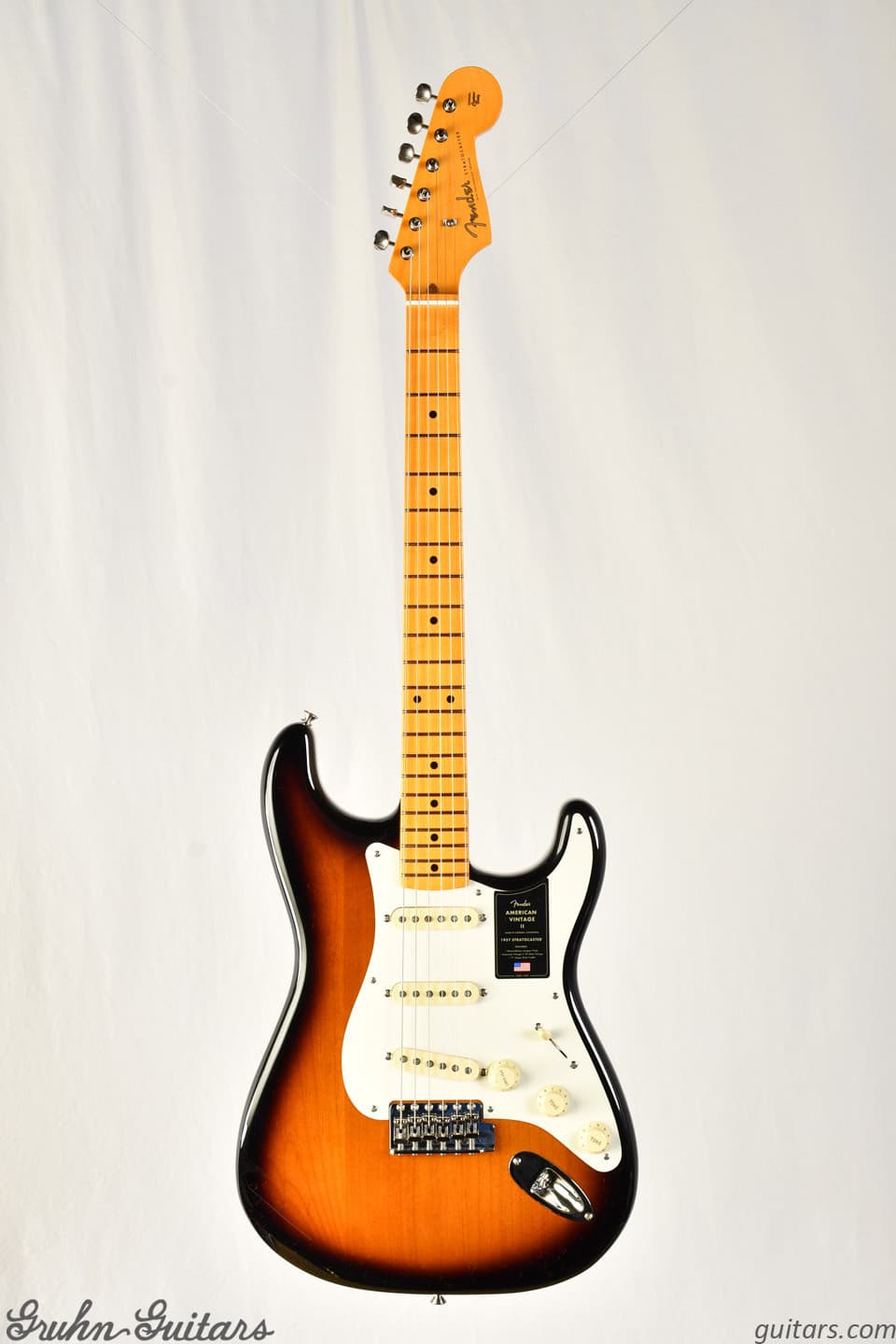 New Fender American Vintage II 1957 Stratocaster Maple Fingerboard - 2 Color Sunburst