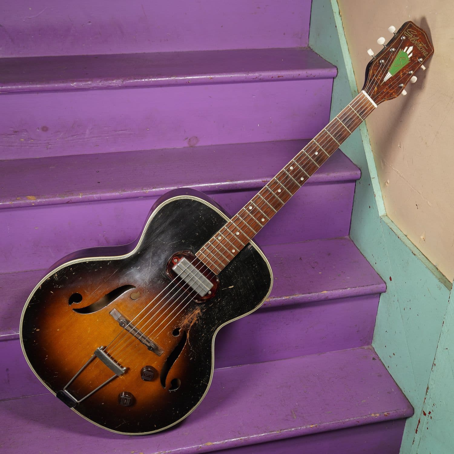 1950 Silvertone (Harmony H50) Hollowbody Archtop Electric Guitar