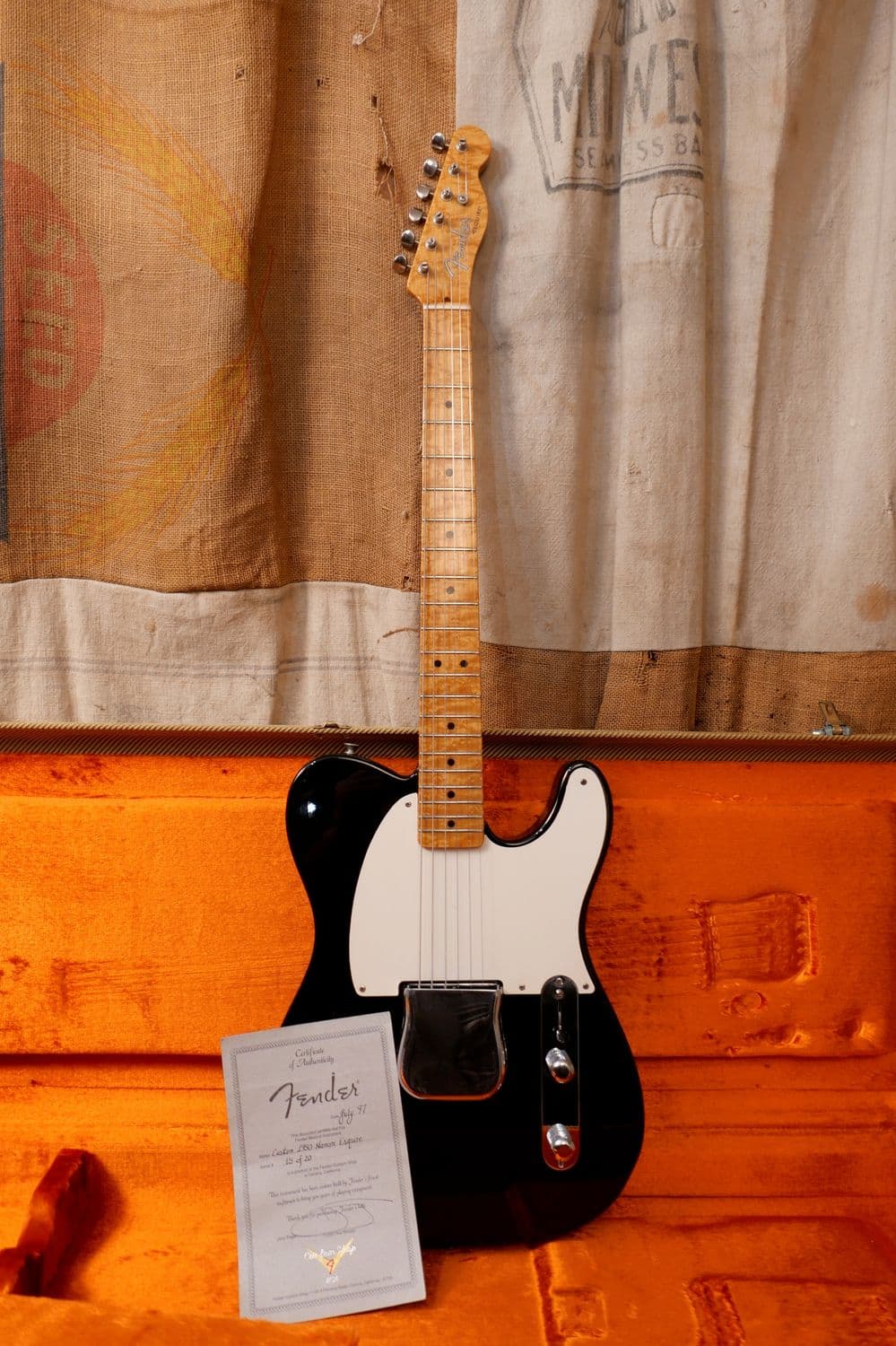 1997 Fender Custom Shop NAMM 1950 Esquire Black 15 of 20