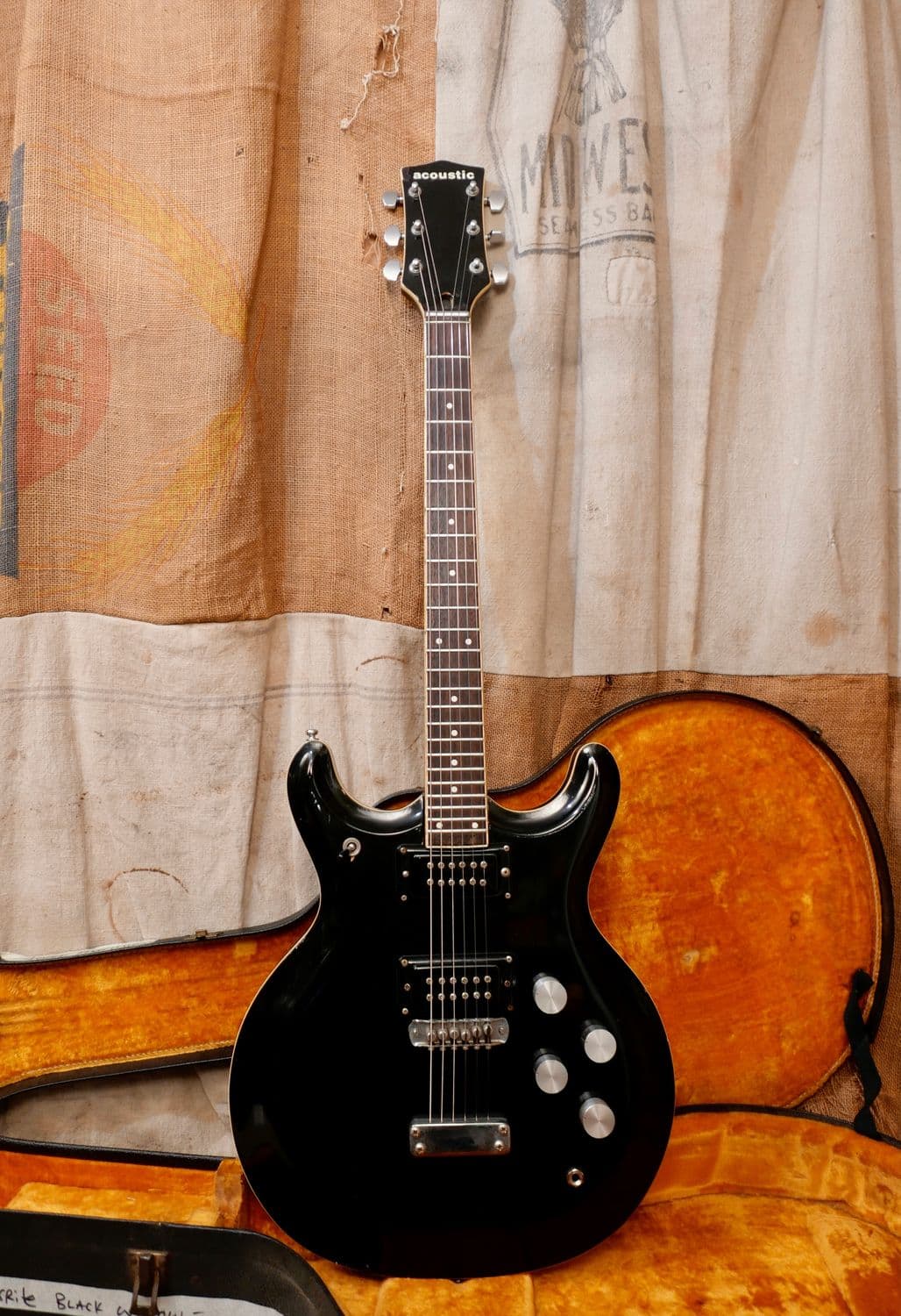 1973 Acoustic by Mosrite Black Widow