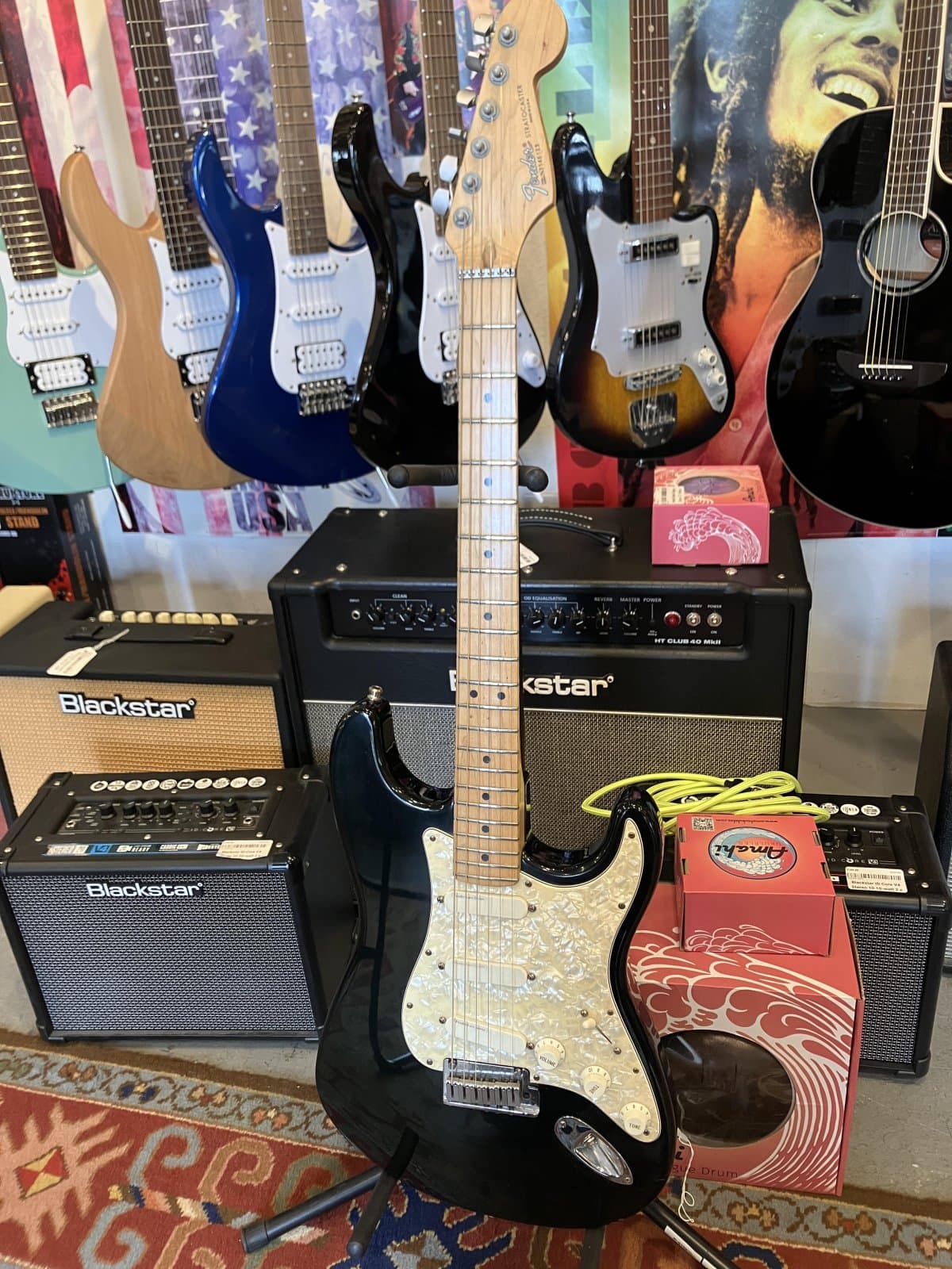 Fender Deluxe Strat Plus Black 1993 - Consignment - With Case
