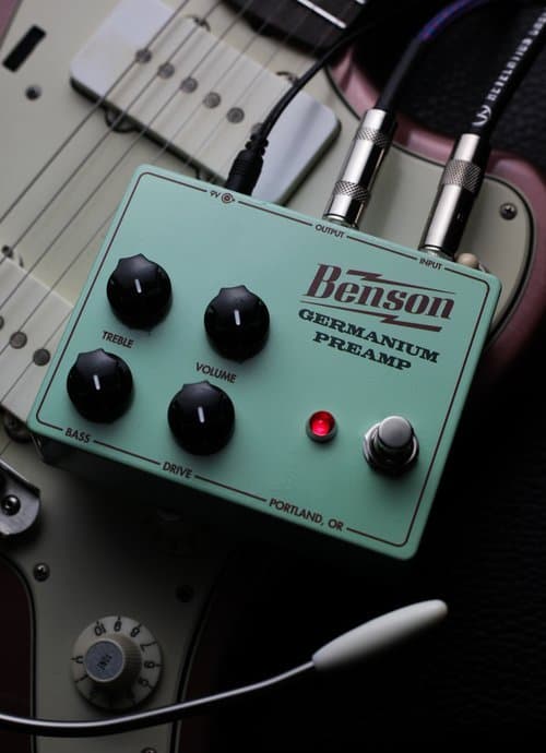Benson Amplifiers Germanium Preamp-Black -Teal