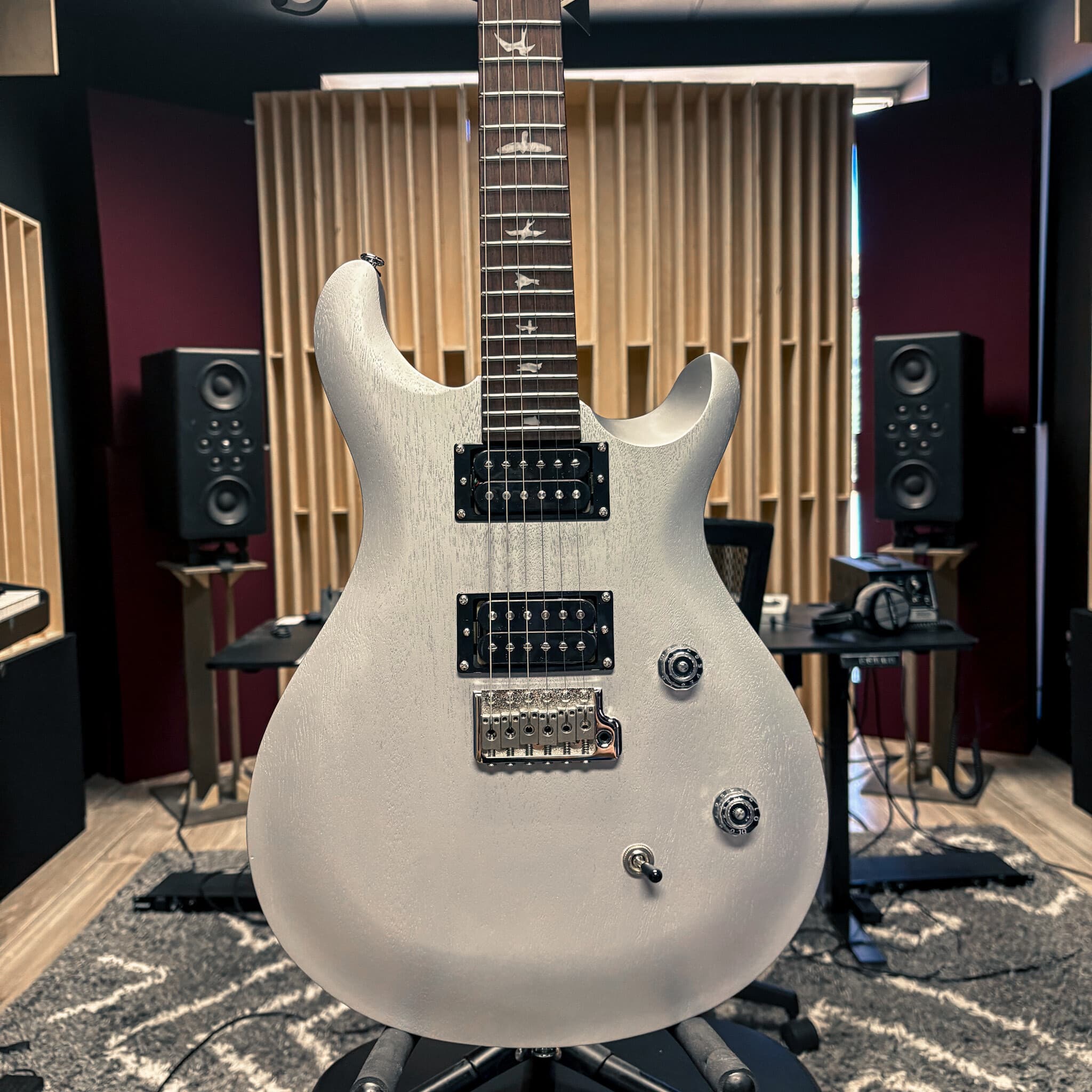 PRS SE CH44 Bolt-On-Metallic Silver Satin
