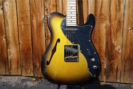 G&L USA ASAT Classic Thinline 2-Tone Goldburst 6-String Electric Guitar