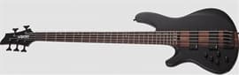 Schecter DIAMOND SERIES Charles Berthoud CB-5 LH See Thru Black Satin Left Handed 5-String Electric Bass Guitar 2025