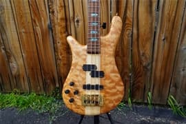 Spector USA NS-2 Quilted Maple/Solid Wings/ Oil finish Left Handed 4-String Electric Bass Guitar