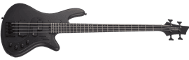 Schecter DIAMOND SERIES  Stiletto-4 Stealth Pro Satin Black 4-String Electric Bass Guitar