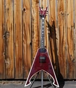 DEAN USA Custom Shop Michael Amott Tyrant Burgundy/White 6-String Electric Guitar