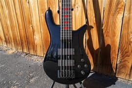 Spector Euro5 LX Alex Webster Solid Black 5-String Electric Bass Guitar