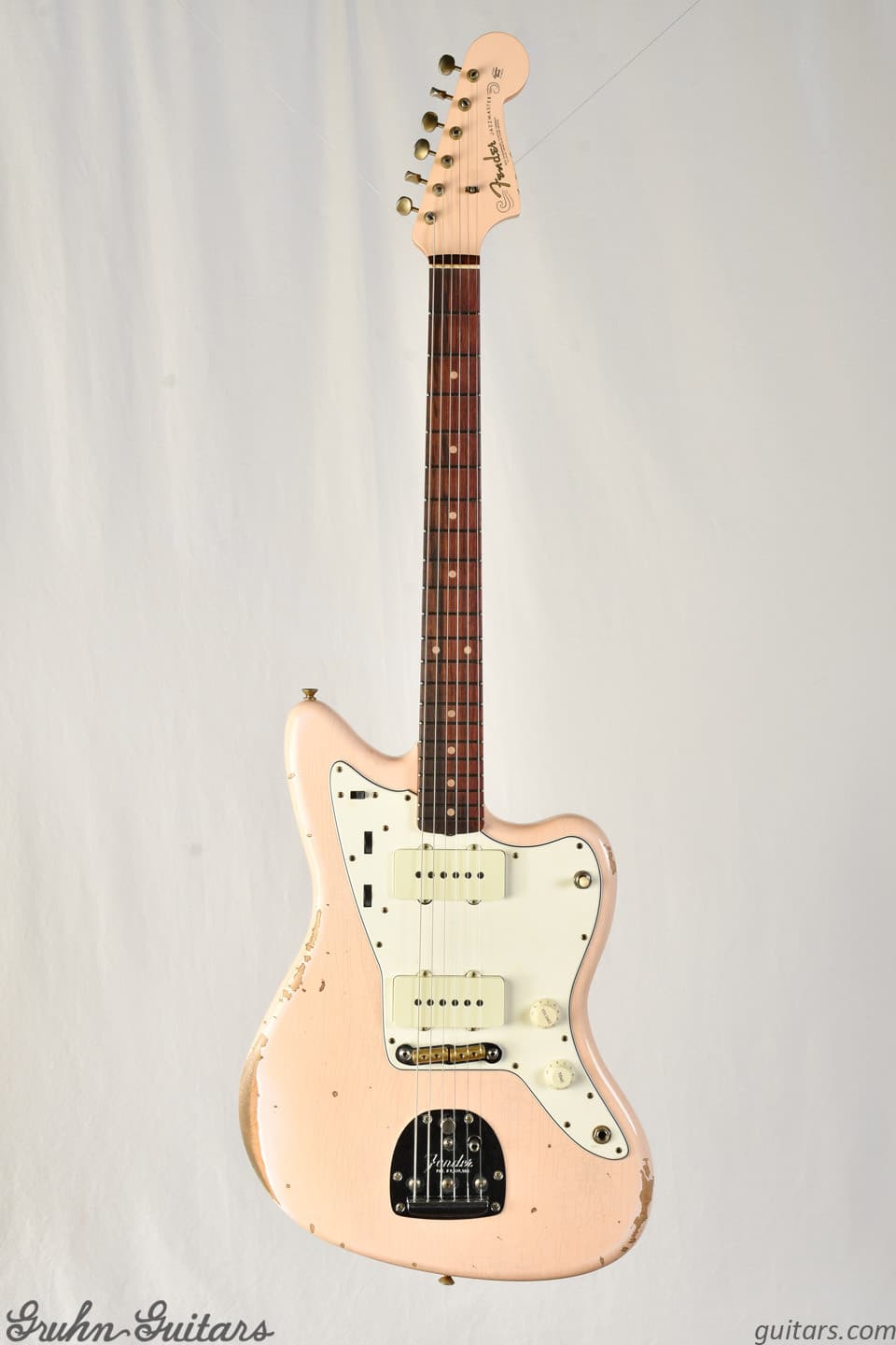 New Fender Custom Shop Limited Run 63 Jazzmaster Relic - Aged Shell Pink MHC