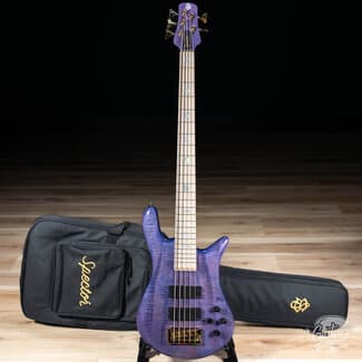 Spector Spector Euro 5 LX Maple Fingberboard 5-String Bass – Ultra Violet Gloss