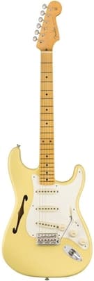 Fender Eric Johnson Thinline Stratocaster Maple Fingerboard Vintage White