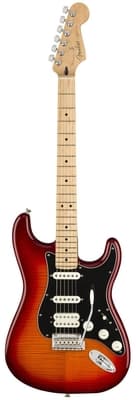 Fender Stratocaster HSS Plus Top Maple Fingerboard Aged Cherry Burst