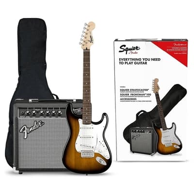Squier Stratocaster Pack Laurel Fingerboard – Brown Sunburst