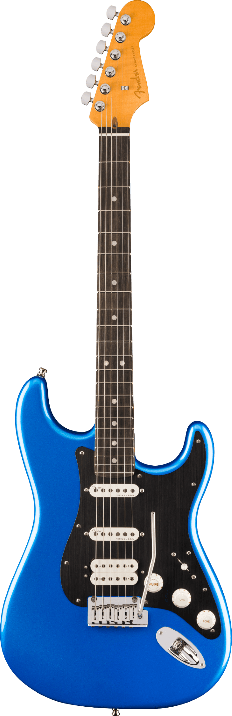 Fender American Ultra II Stratocaster HSS, Ebony Fingerboard, Noble Blue
