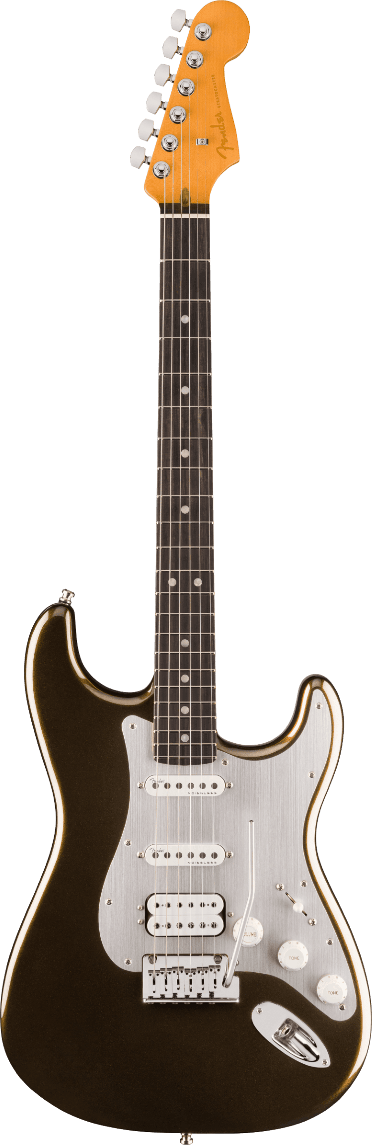 Fender American Ultra II Stratocaster HSS, Ebony Fingerboard, Texas Tea