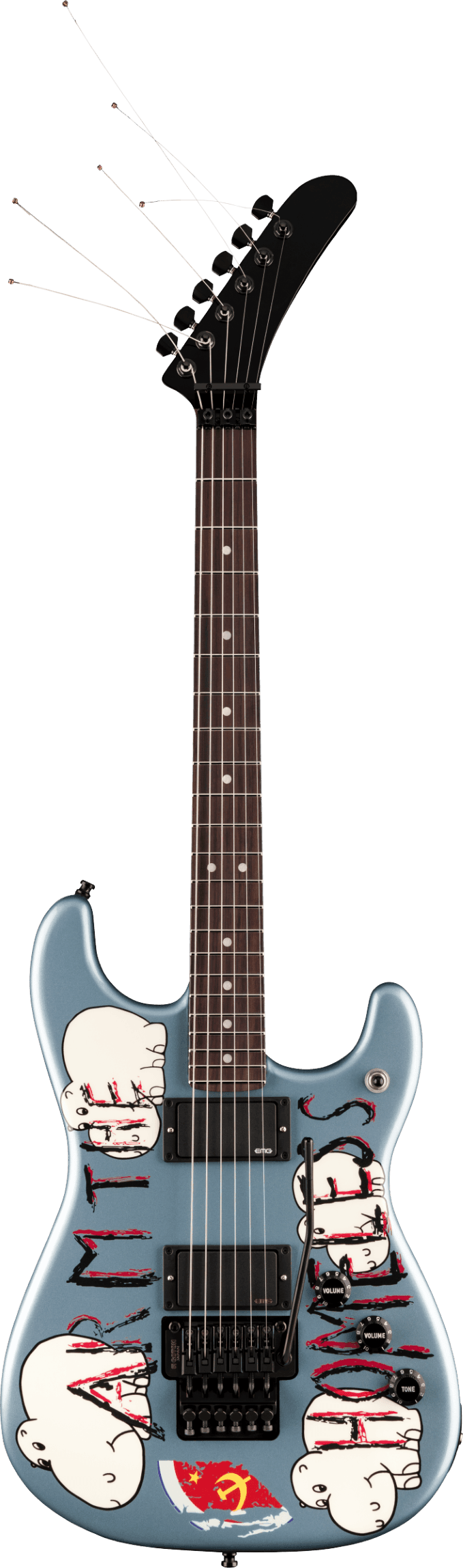Fender Tom Morello Arm The Homeless Stratocaster, Rosewood Fingerboard, Blue Ice Metallic