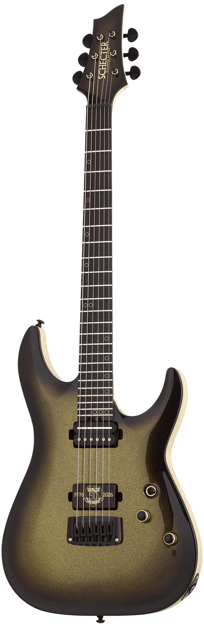 Schecter C-1 50th Anniversary, 50th Gold Burst #4135