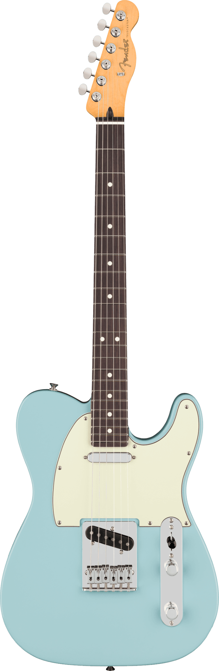 Fender 75th Anniversary Player II Telecaster, Rosewood Fingerboard. Daphne Blue