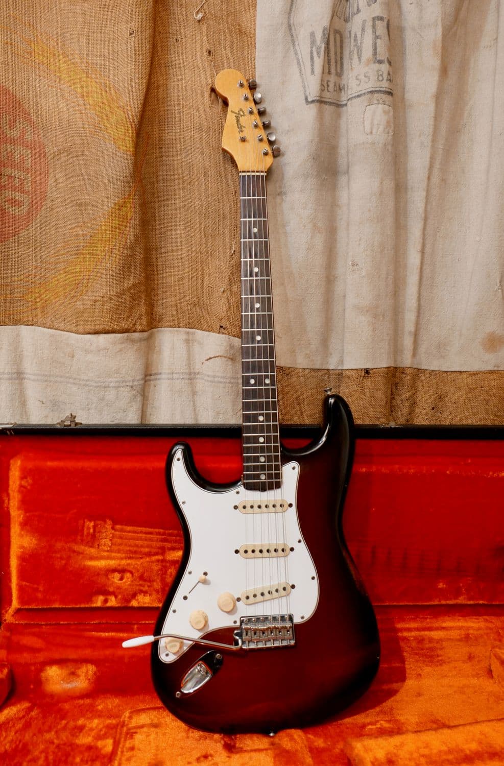 1965 Fender Stratocaster Dark Sunburst Refin Lefty