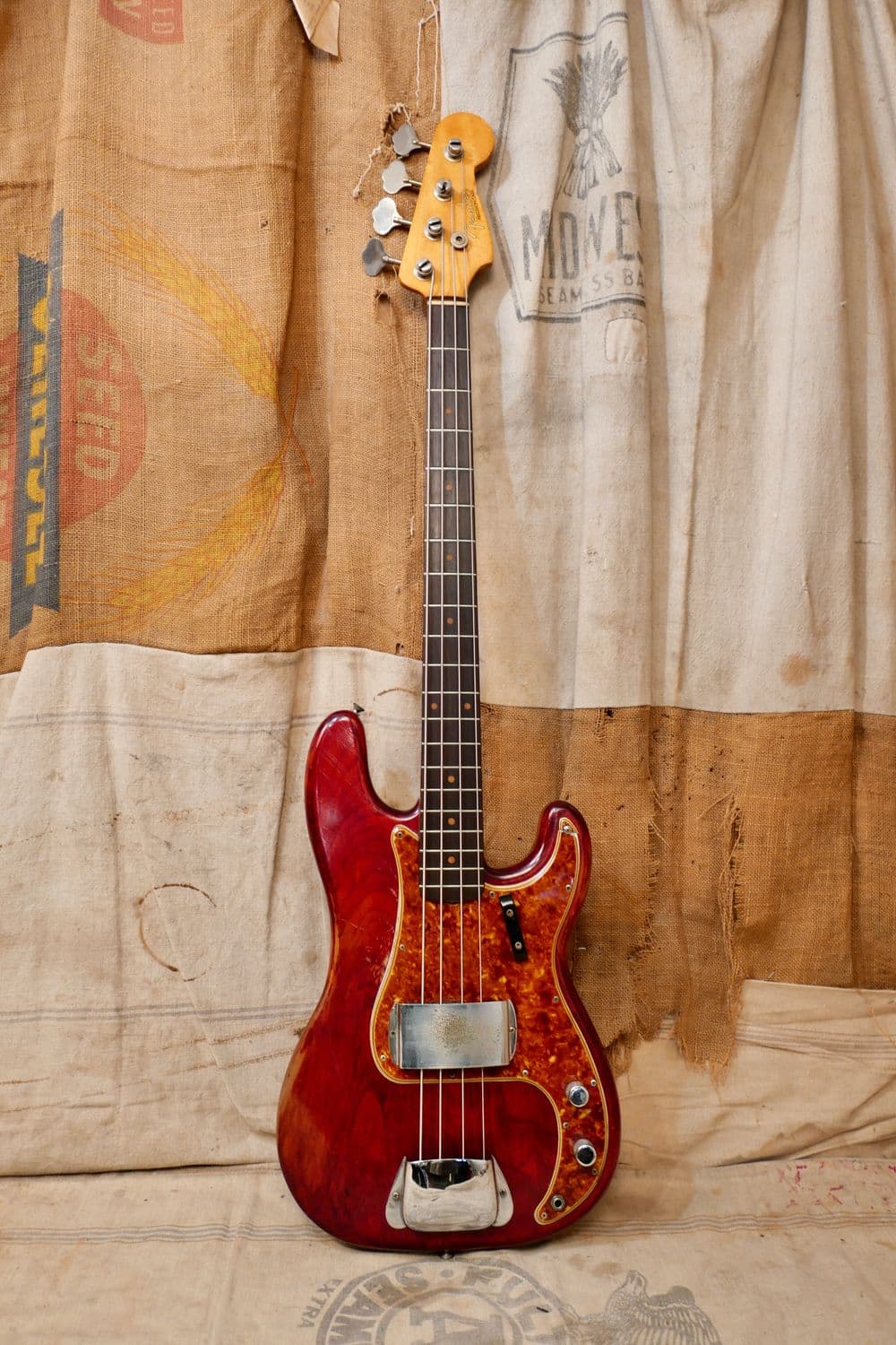 1960 Fender Precision Bass Red Refin