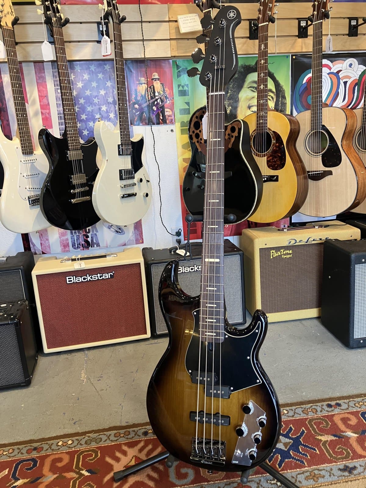 Yamaha BB734A Broadbass 4-String - Dark Coffee Sunburst