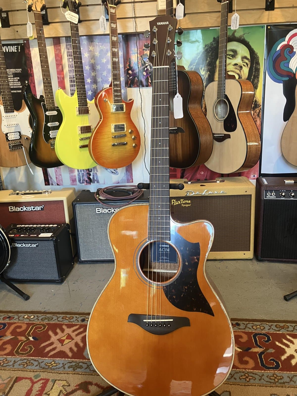 Yamaha AC1M Concert Cutaway Acoustic-electric Guitar - Vintage Natural