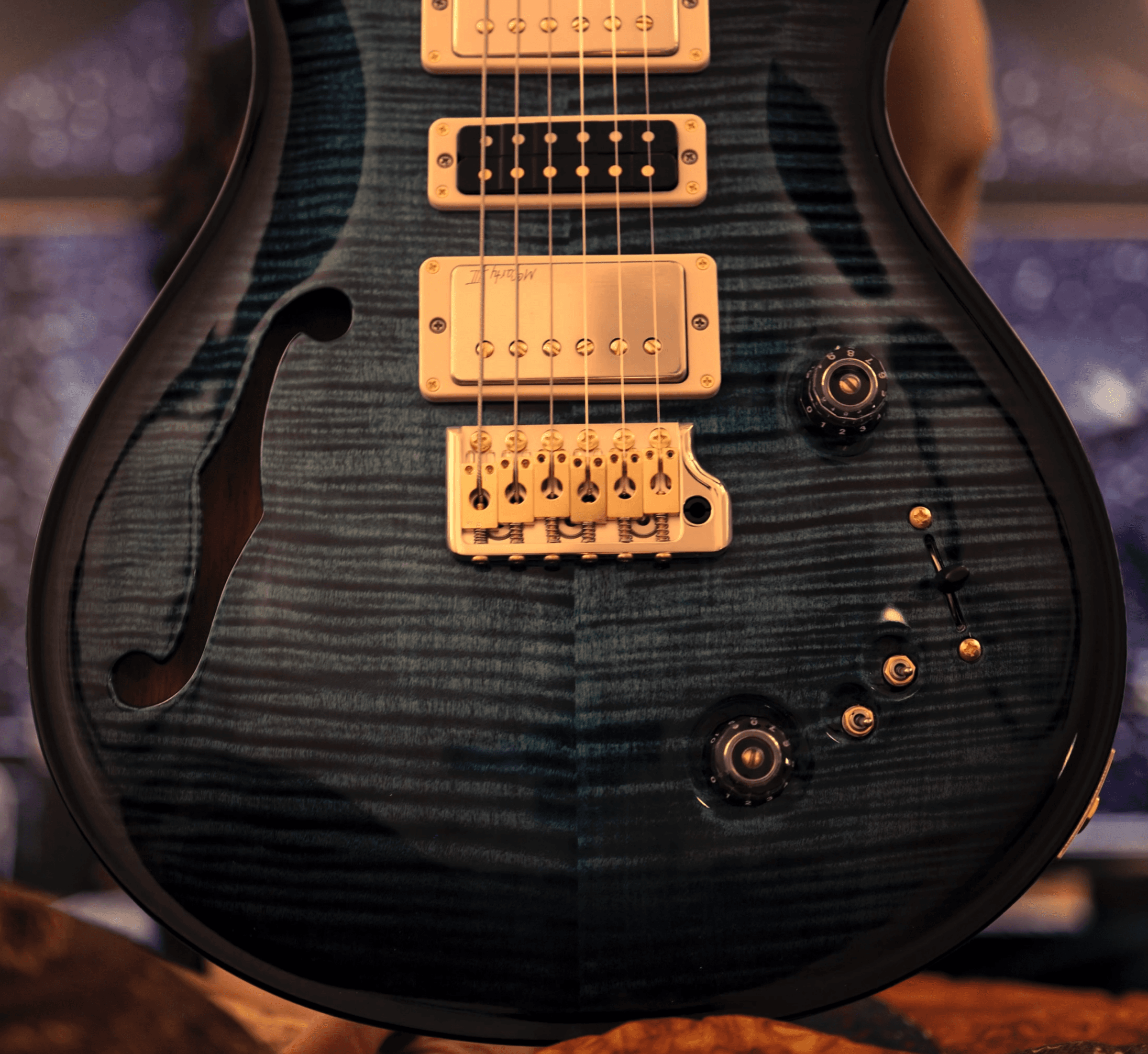 PRS 10 Top Special Semi-Hollow Electric Guitar - Cobalt Smokeburst