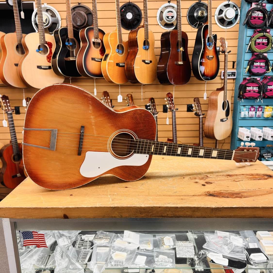 Silvertone Acoustic Dobro-Style Guitar