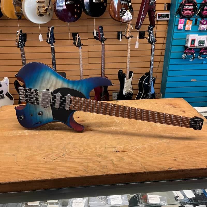 Ibanez QX54QM Headless Electric Guitar w/Bag