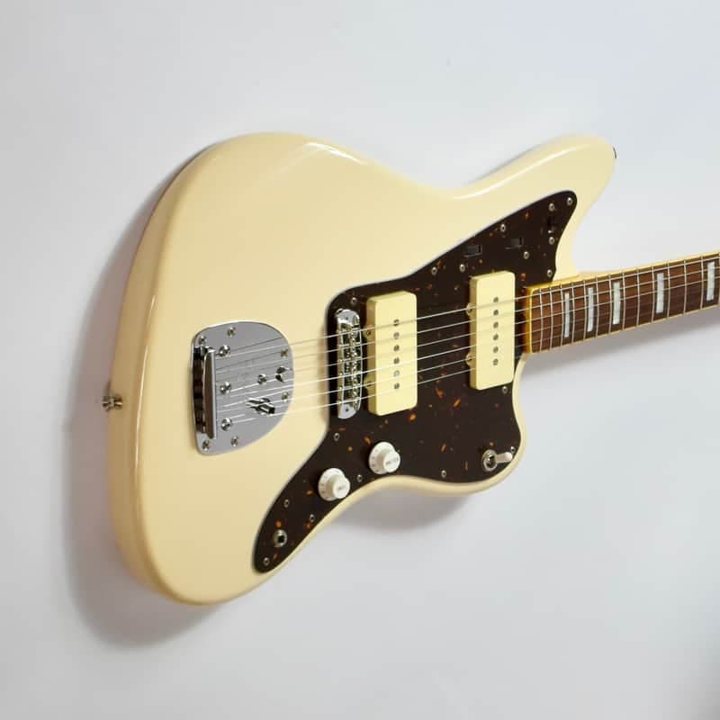 2010 Fender Japan JM66B Jazzmaster Vintage White, w/ Blocks & Binding, MIJ