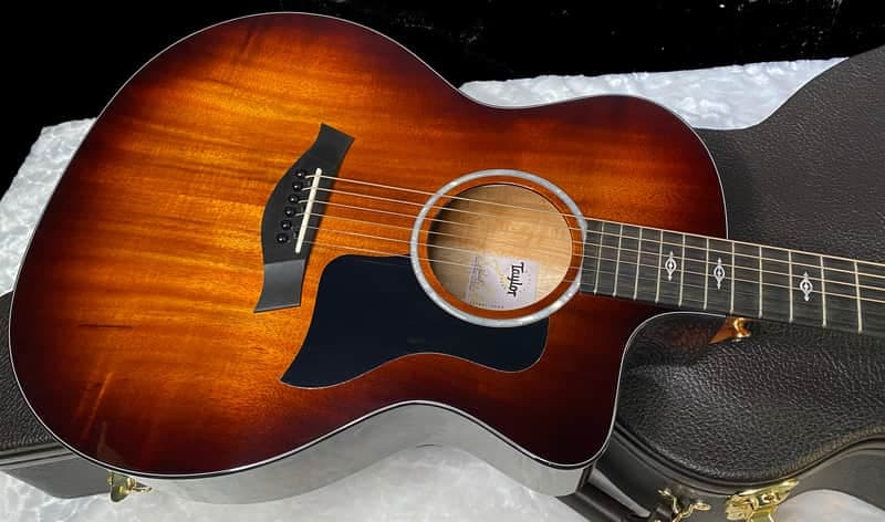 NEW! Taylor 224ce-K DLX Grand Auditorium Acoustic-Electric Guitar - Tobacco - 4.85lbs - Authorized Dealer - G06228