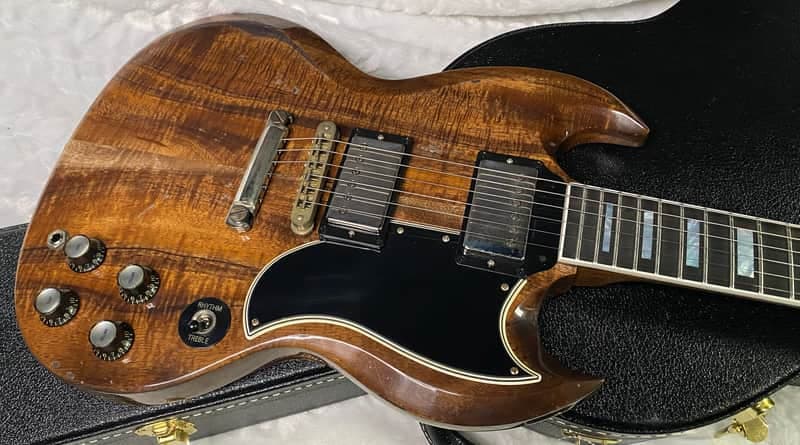 NEW! Gibson CS Custom Shop SG Custom Figured KOA - Murphy Lab Heavy Aging - Authorized Dealer - 7.5 lbs - G07385