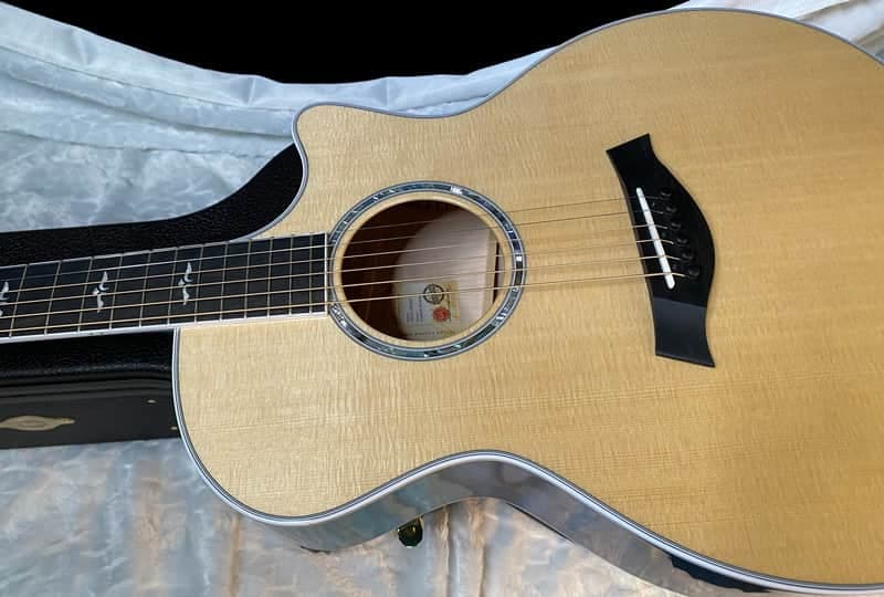 NEW ! Taylor 614ce Custom Acoustic-Electric Guitar - Natural Top - Blue Fade Back and Sides - AAAAA Flamed Maple - Authorized Dealer - G05921 - 4.8lbs