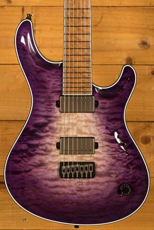 Mayones Regius Core 7 B26.5 - Birdseye Maple - Purple Iris Gloss - 7-String
