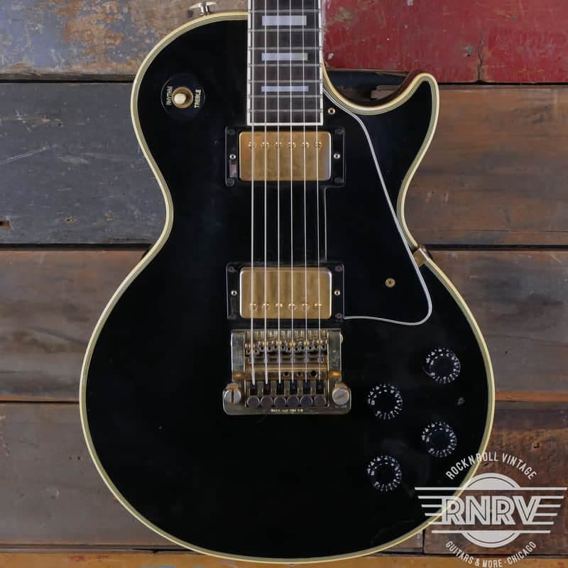 1984 -Gibson Les Paul Custom Ebony with factory Kahler Trem