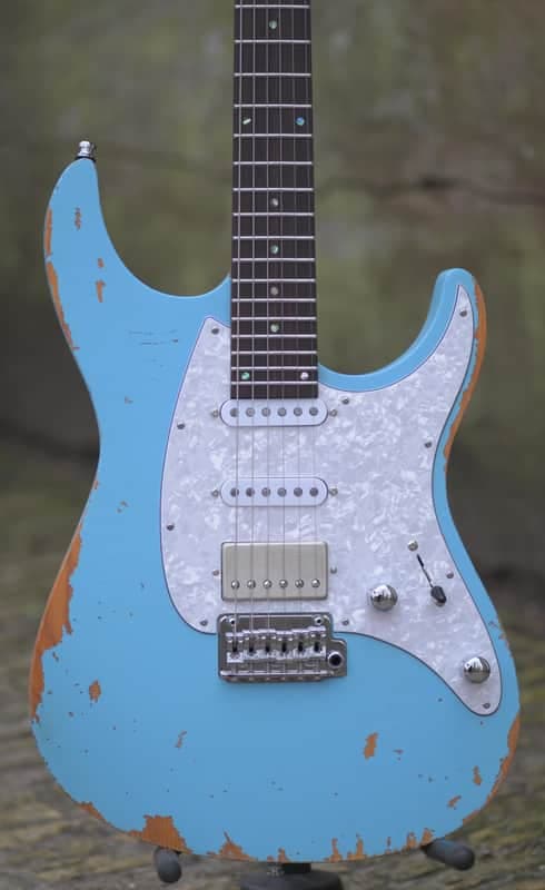 Mayones Aquila Aged 6 V24 - Monolith Daphne Blue Nitro(Relic)