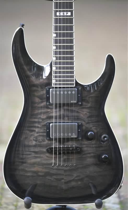 ESP E-II Horizon NT-II - See Thru Black Sunburst
