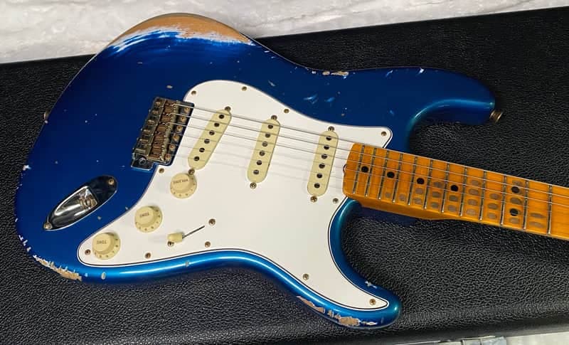 NEW! Fender Custom Shop Special Run '69 Stratocaster Heavy Relic - Handwound P/U's - Aged Aquamarine Metallic - Reverse Headstock - 8lbs - Authorized Dealer - One OFF! SUPER RARE! G07466