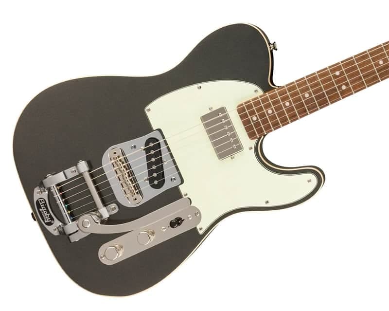 Fender Squier FSR Classic Vibe '60s Custom Telecaster SH w/Bigsby - Charcoal Frost Metallic w/Matching Headstock