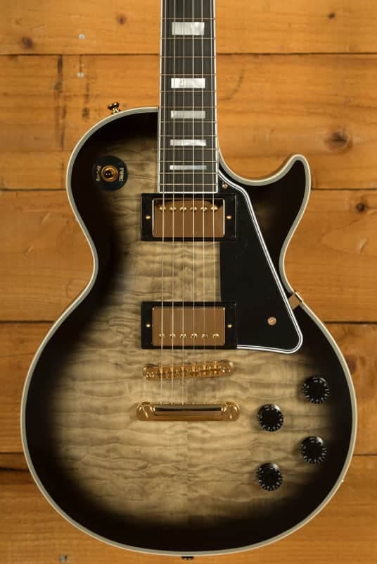 Epiphone Inspired By Gibson Custom Les Paul Custom Quilt | Cobra Burst