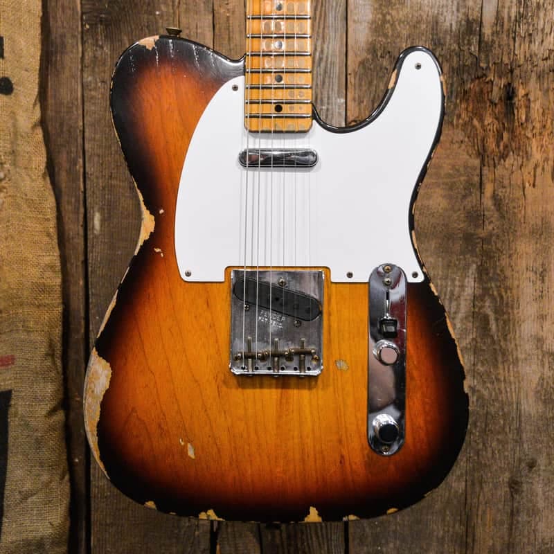 Fender Custom Shop Limited Edition '58 Telecaster Heavy Relic Faded Aged Chocolate 3-Color Sunburst