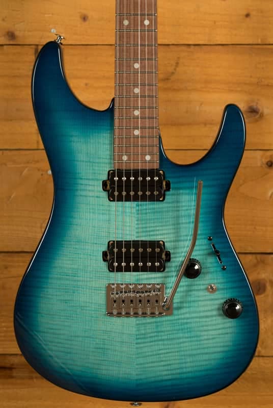 Ibanez AZ24S1F AZ Series Standard - Transparent Turquiose Burst