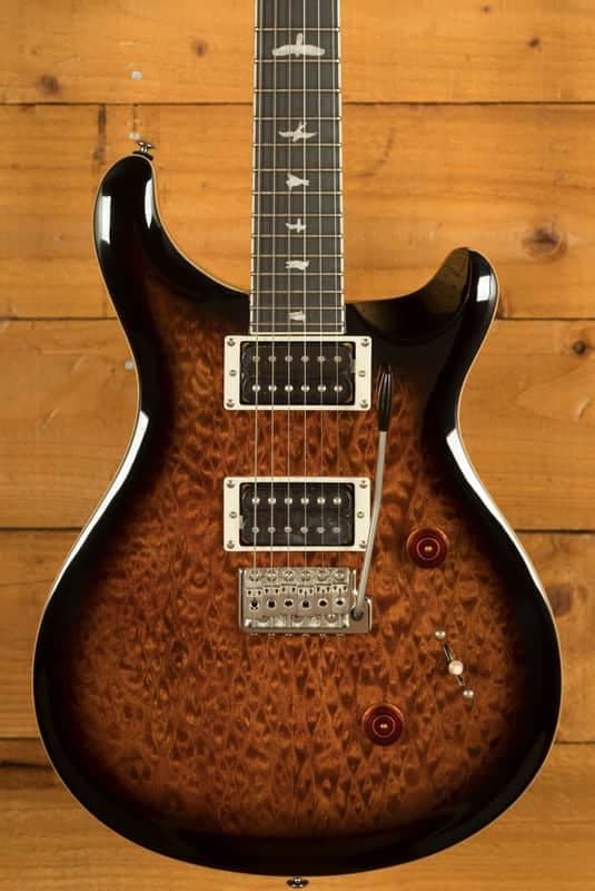 PRS SE Custom | Custom 24 Quilt - Black Gold Sunburst
