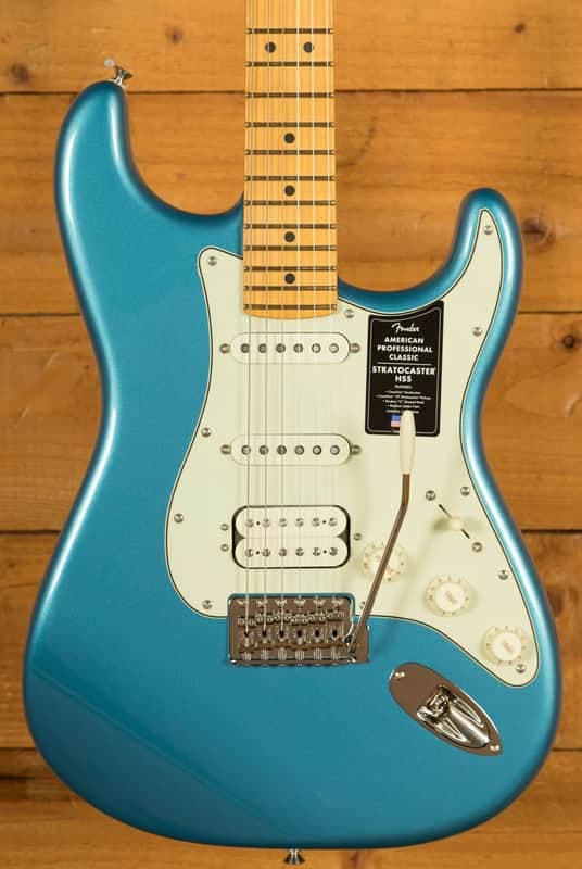 Fender American Professional Classic Stratocaster HSS - Maple - Faded Lake Placid Blue