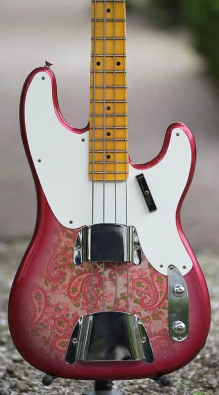 Fender Custom Shop Limited Edition '54 Precision Bass Journeyman Relic - Pink Paisley