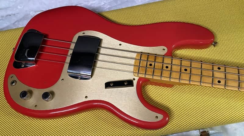 NEW! Fender Custom Shop 1958 Precision Bass Journeyman Relic - Fiesta Red - Authorized Dealer - 8.85lbs - G07481