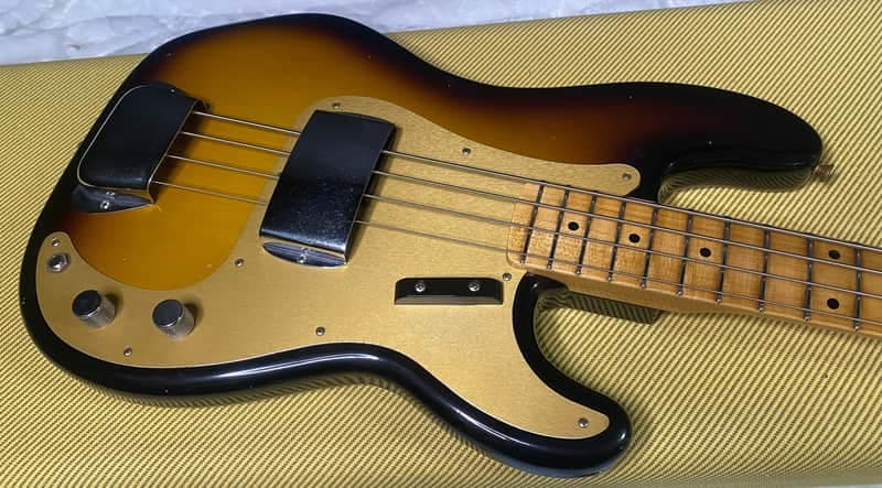 NEW! Fender Custom Shop 1958 Precision Bass Journeyman Relic - 2-Tone Sunburst - Authorized Dealer - 8.9lbs - G07765