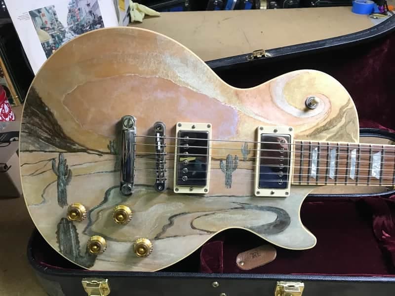 Gibson Custom Les Paul 2001 - Hand Painted Desert Scenes